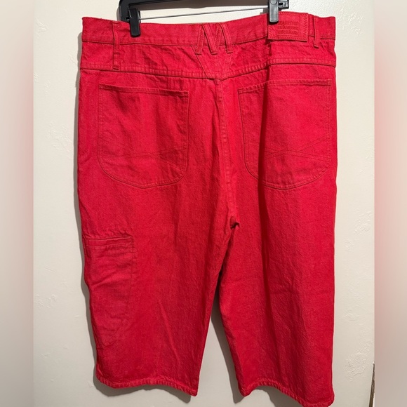Vtg. Marithe Francois Girbaud 80’s Baggy Jeans Red Size 42 Brand X Authentic Fit - Picture 3 of 16